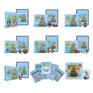 Oliver the Ornament Deluxe Christmas Collection of Books #1 - #7, and 14 Ornaments