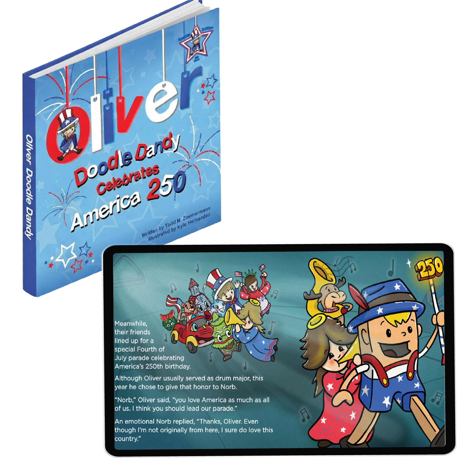 Oliver Doodle Dandy Celebrates America 250 Multi-Format Story Experience