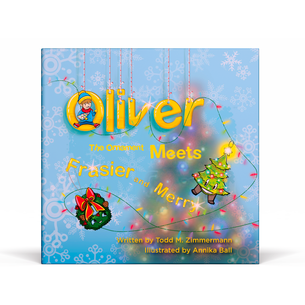 Books and Ornaments 2 - 7 Oliver the Ornament Christmas Collection