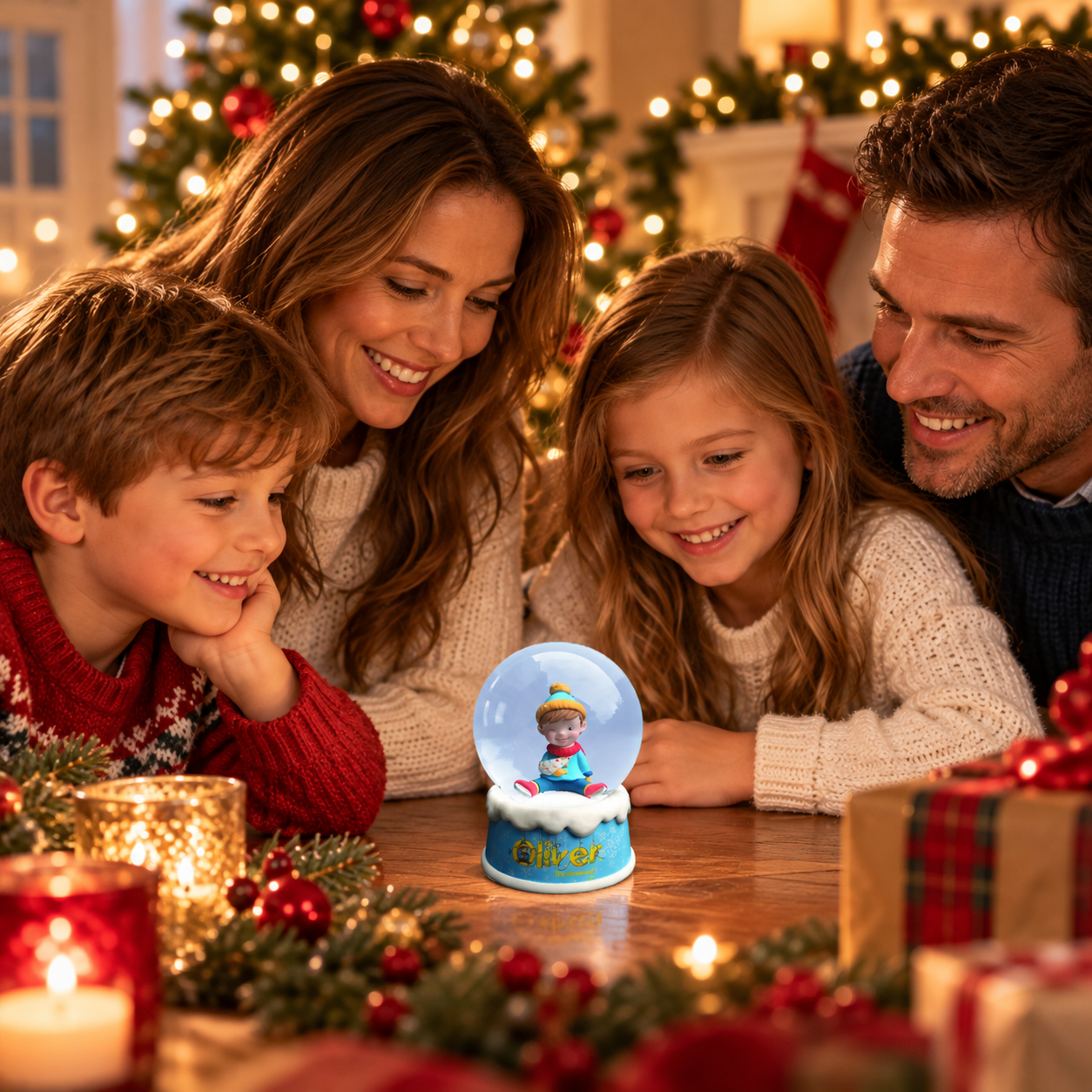 Oliver the Ornament Musical Snow Globe - Oliver