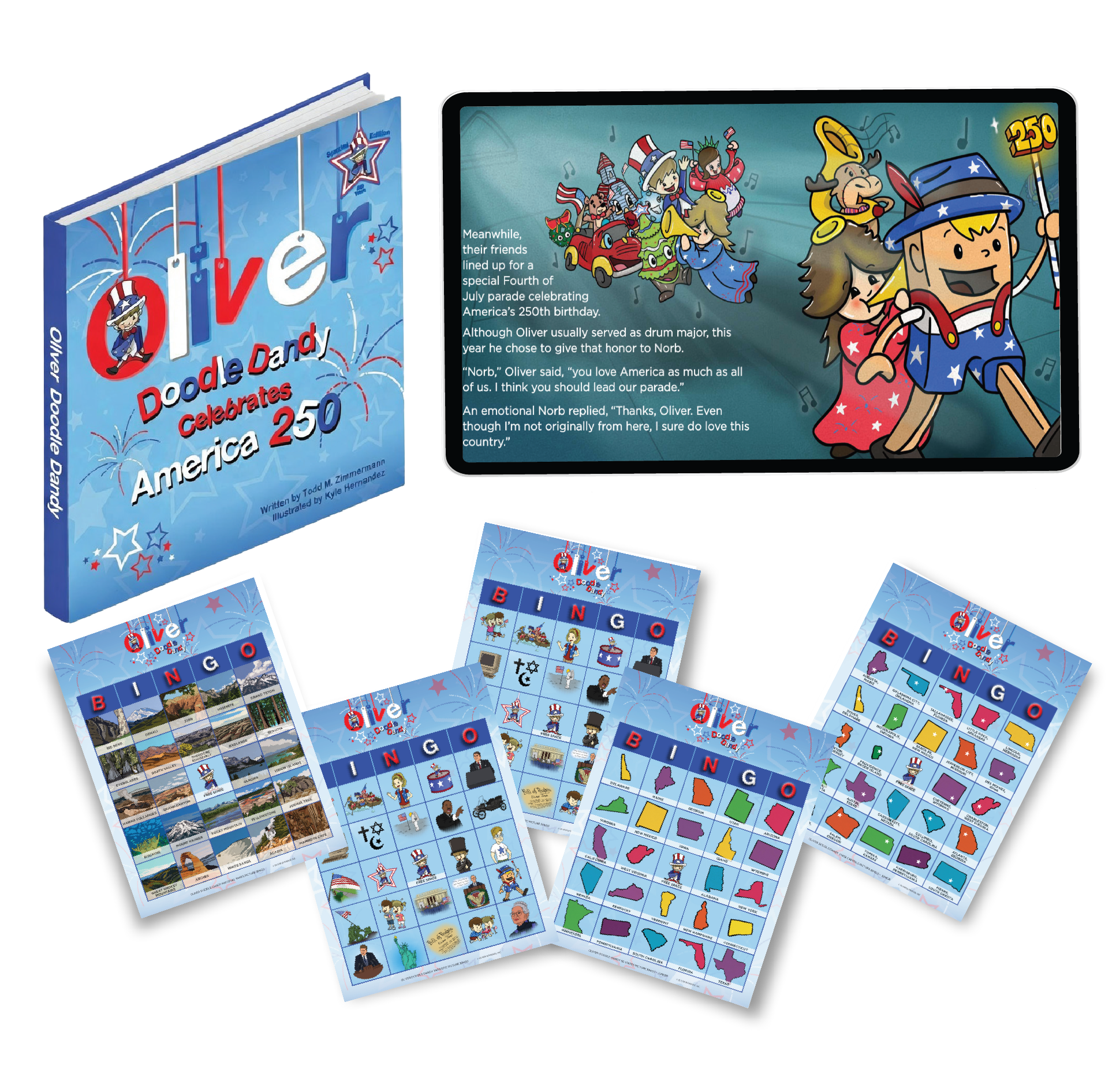 Oliver Doodle Dandy Celebrates America 250 - Junior Patriotic Collection