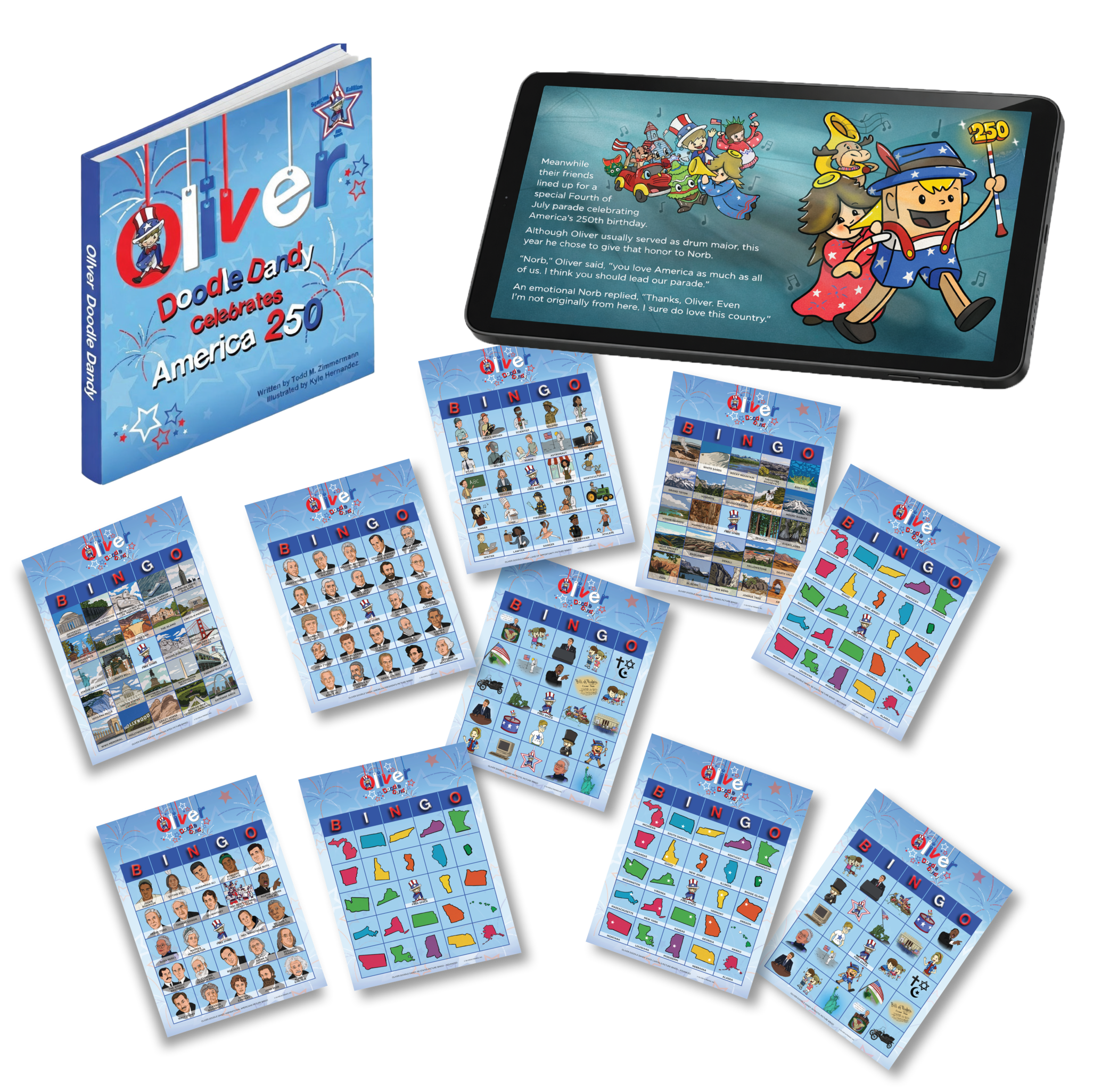 Oliver Doodle Dandy Celebrates America 250 - Deluxe Patriotic Collection