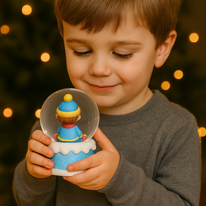 Oliver the Ornament Musical Snow Globe - Oliver