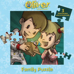 Family Puzzles - Christmas Tree  & Children Discover Oliver