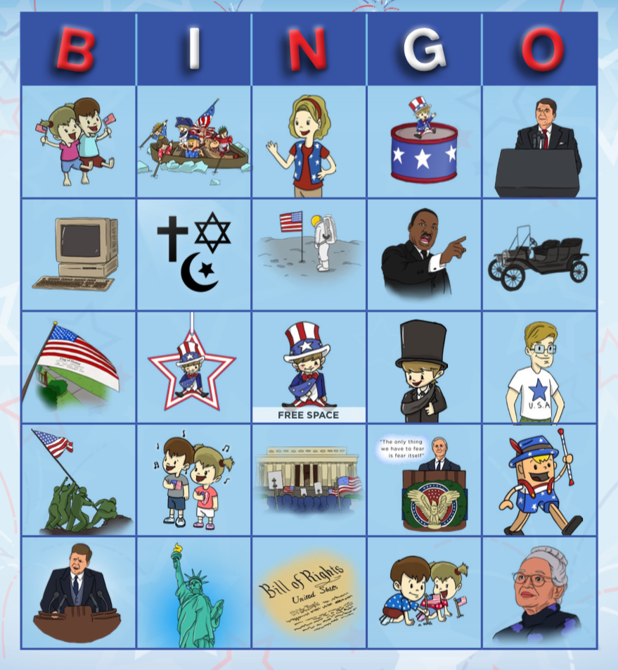 Patriotic Picture Bingo