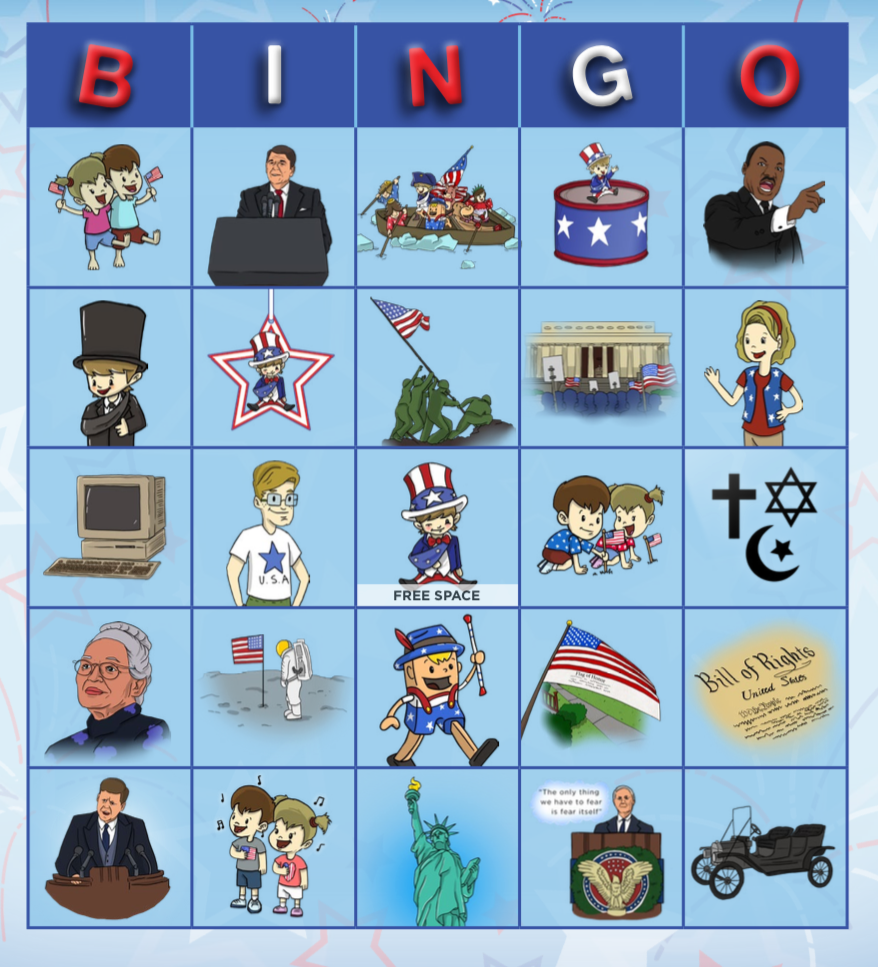 Patriotic Picture Bingo