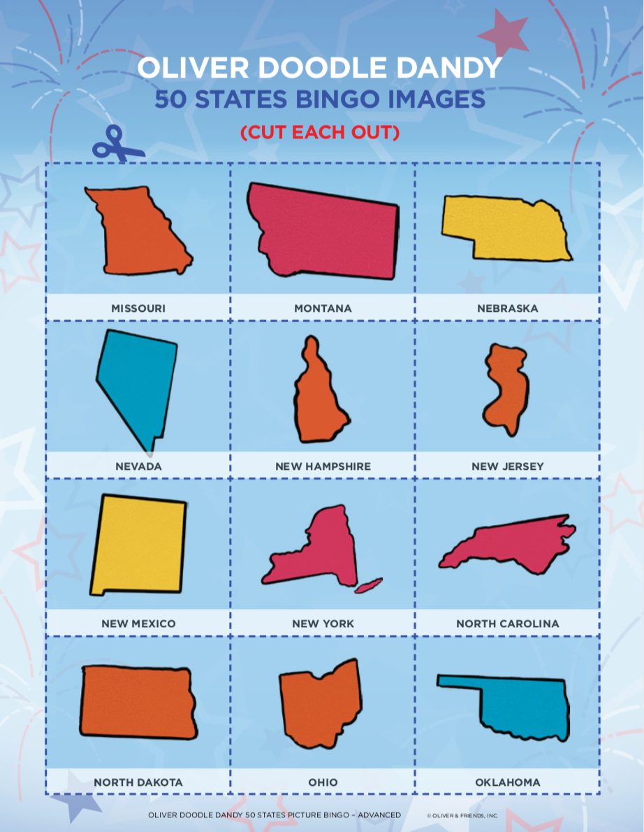 Picture Bingo - 50 States Advanced