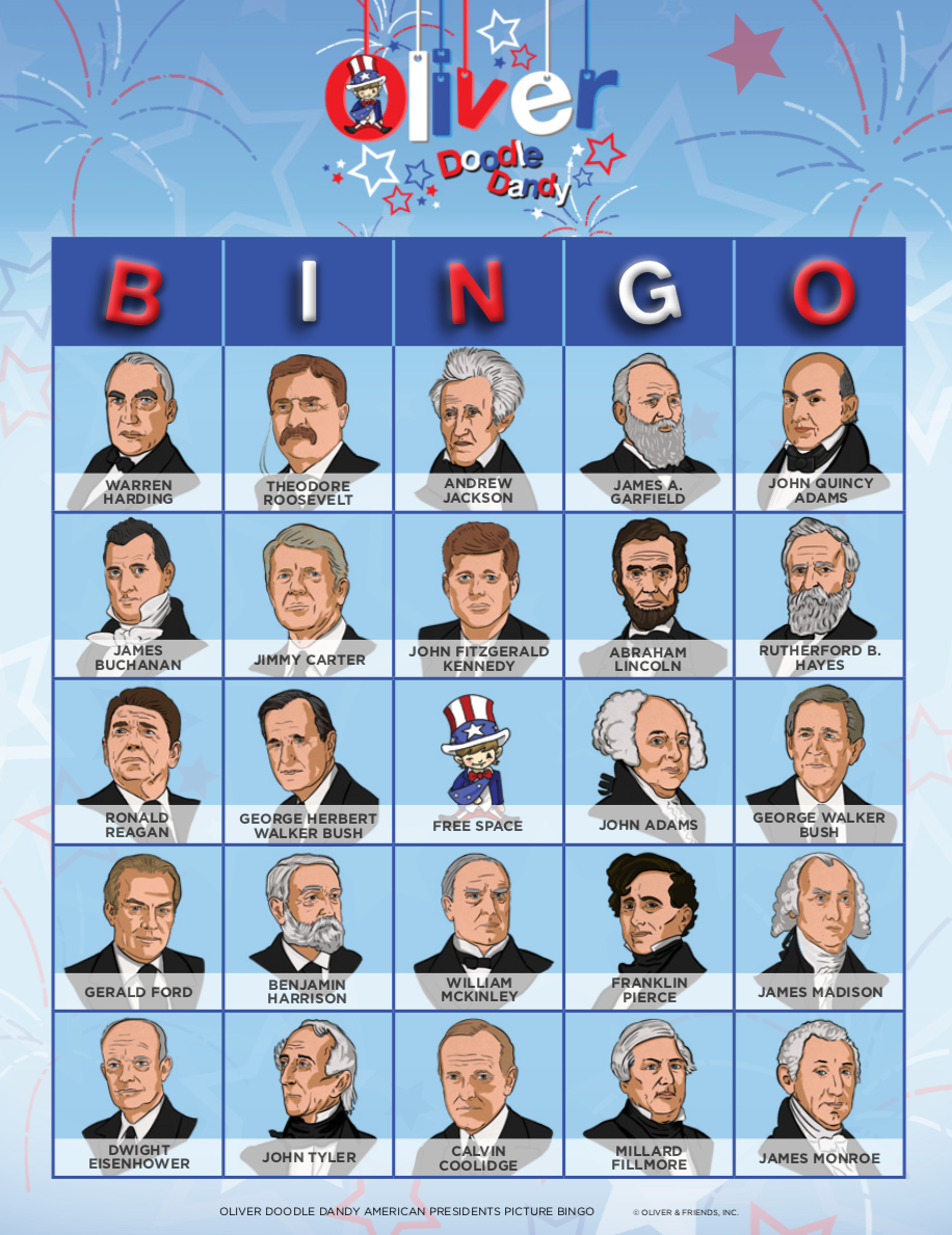 Picture Bingo - American Presidents