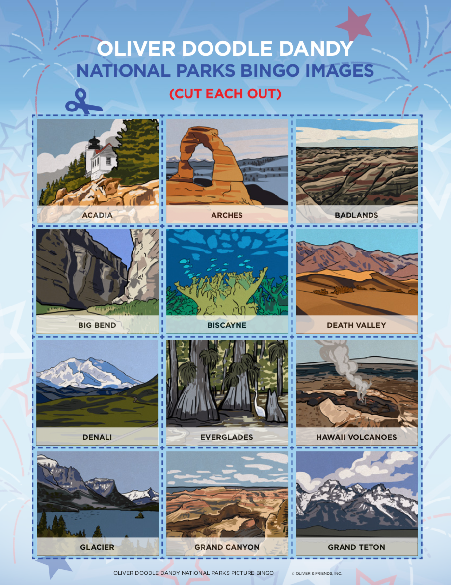 Picture Bingo - National Parks