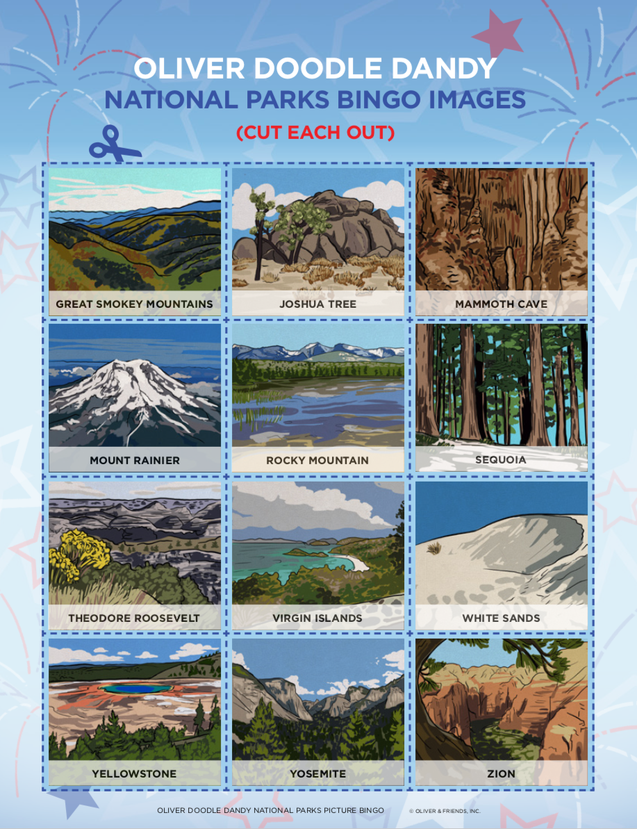 Picture Bingo - National Parks