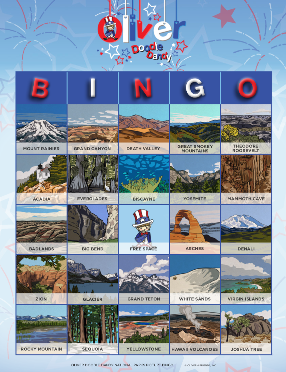 Picture Bingo - National Parks