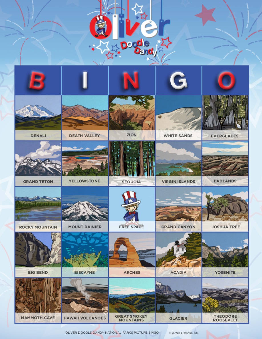 Picture Bingo - National Parks