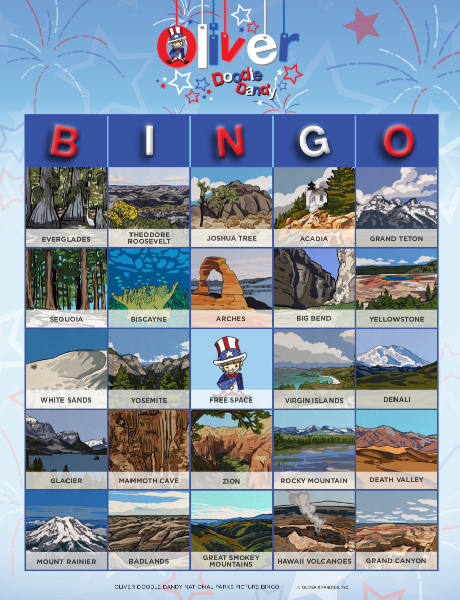 Picture Bingo - National Parks