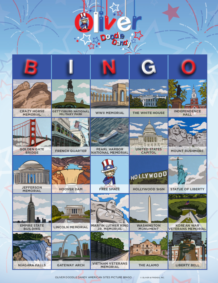 Picture Bingo - American Sites