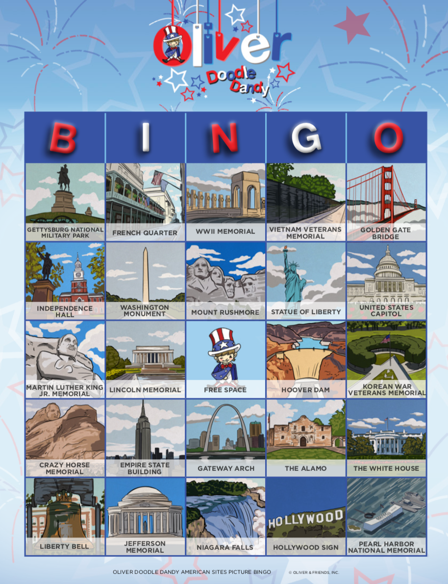 Picture Bingo - American Sites