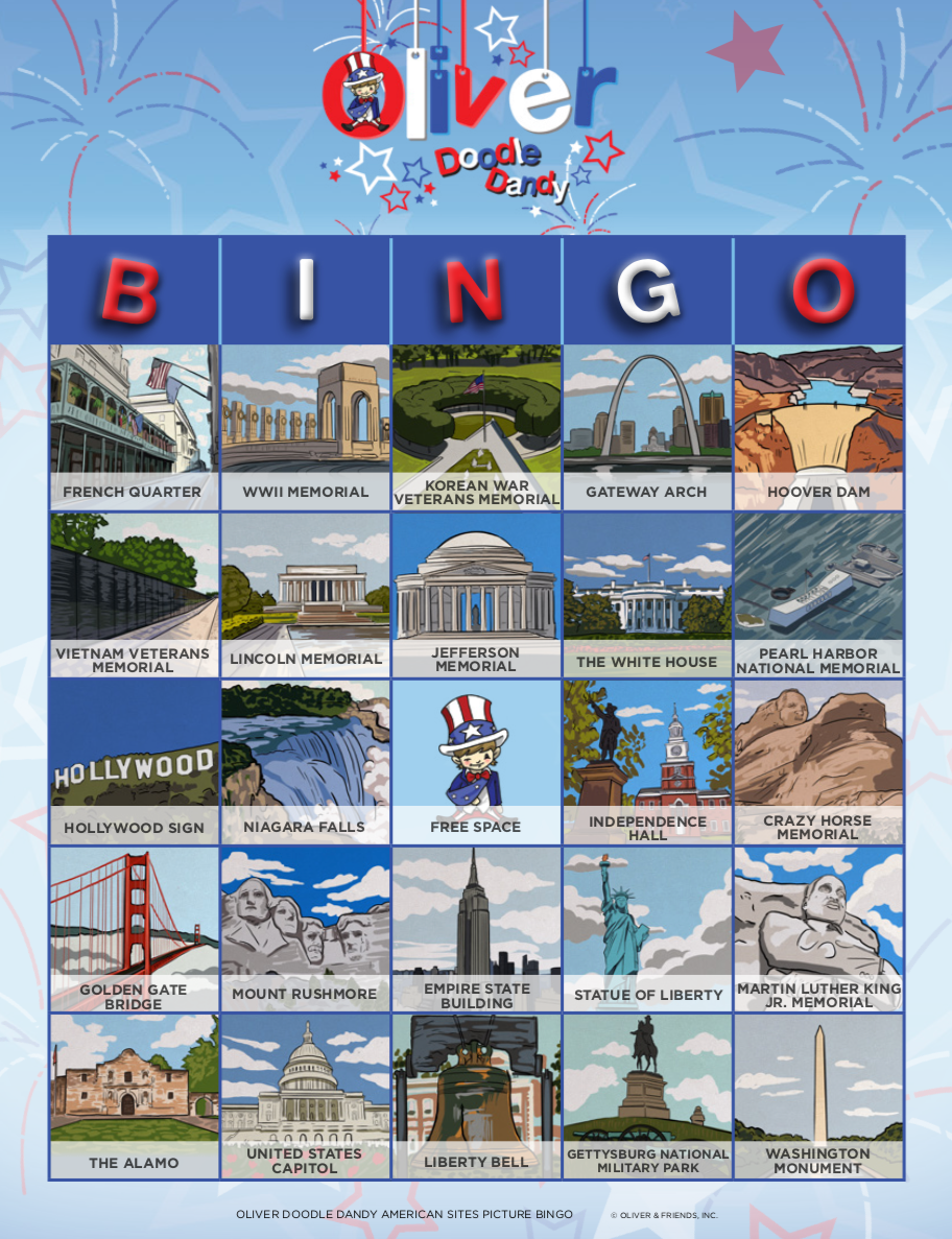 Picture Bingo - American Sites