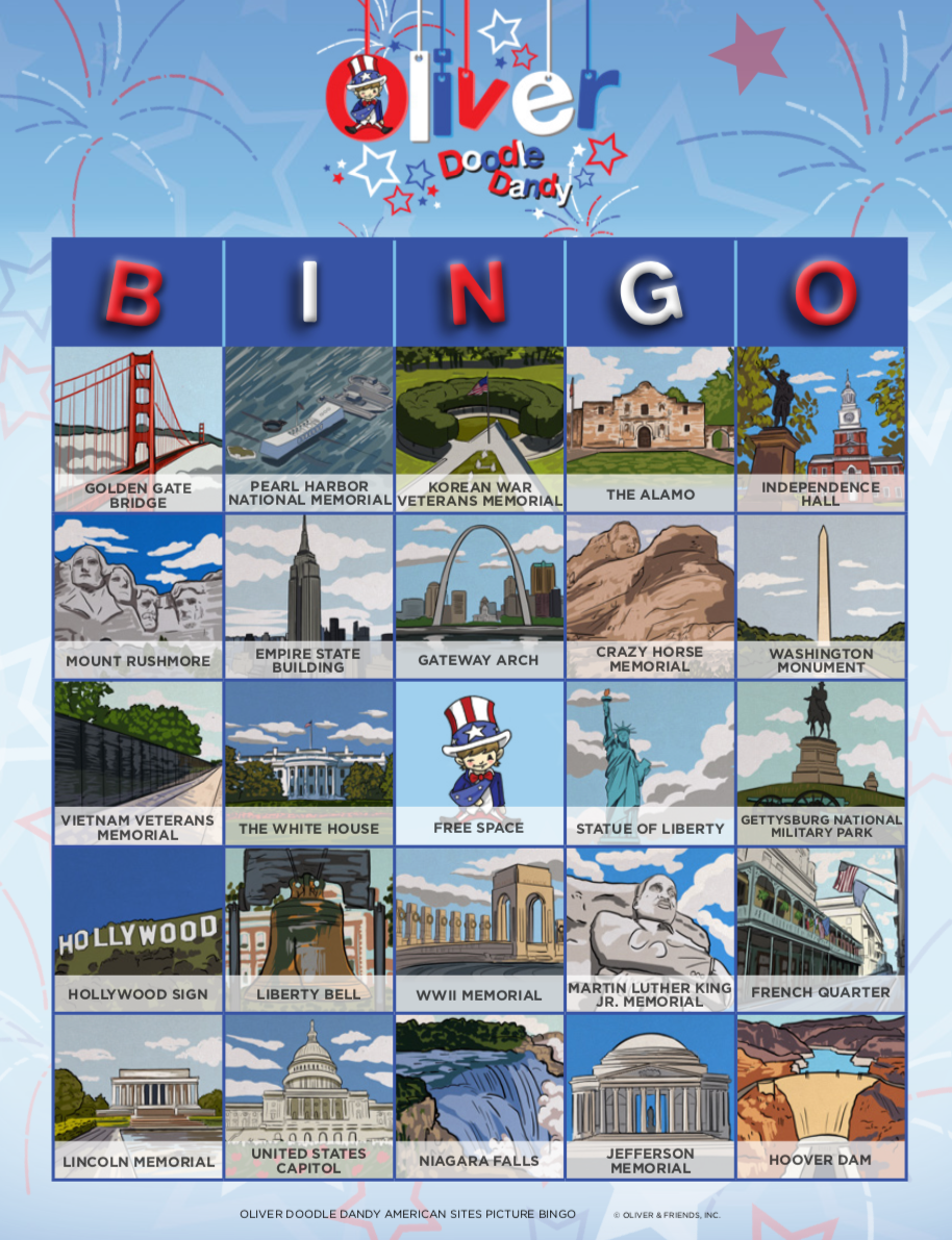 Picture Bingo - American Sites