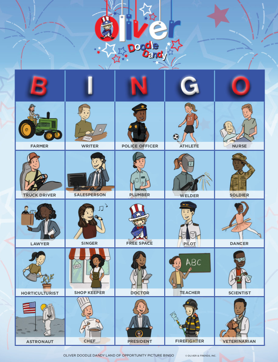 Picture Bingo - Land of Opportunity