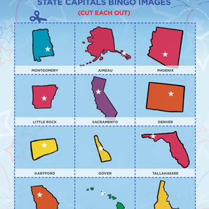 Picture Bingo - State Capitals Advanced